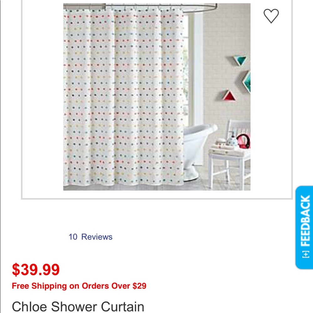 Chloe Shower Curtain *brand NEW